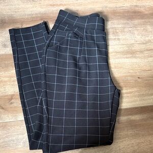Men's Black Checkered Pants